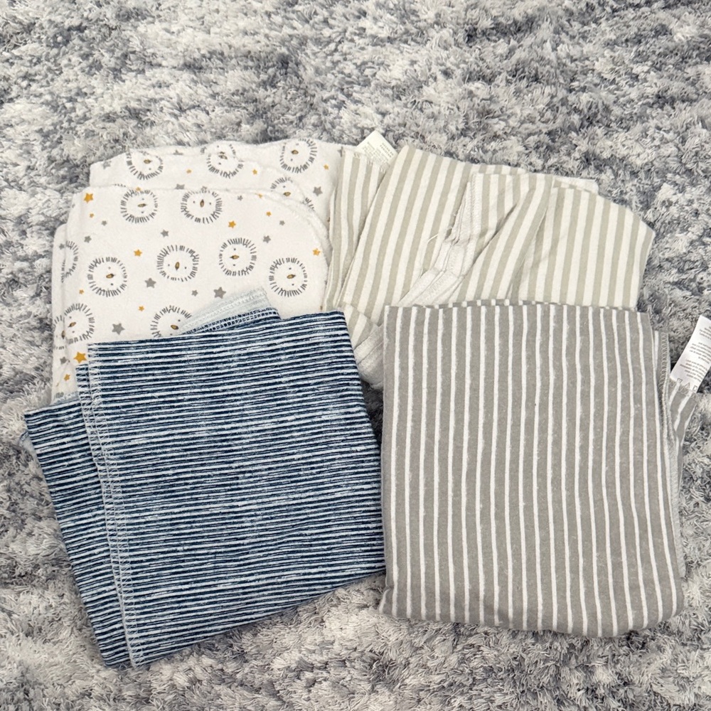 Striped and Patterned Baby Blankets